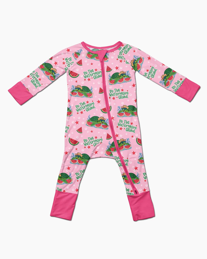 Watermelon Turtle Family Matching Bamboo Convertible Zippy