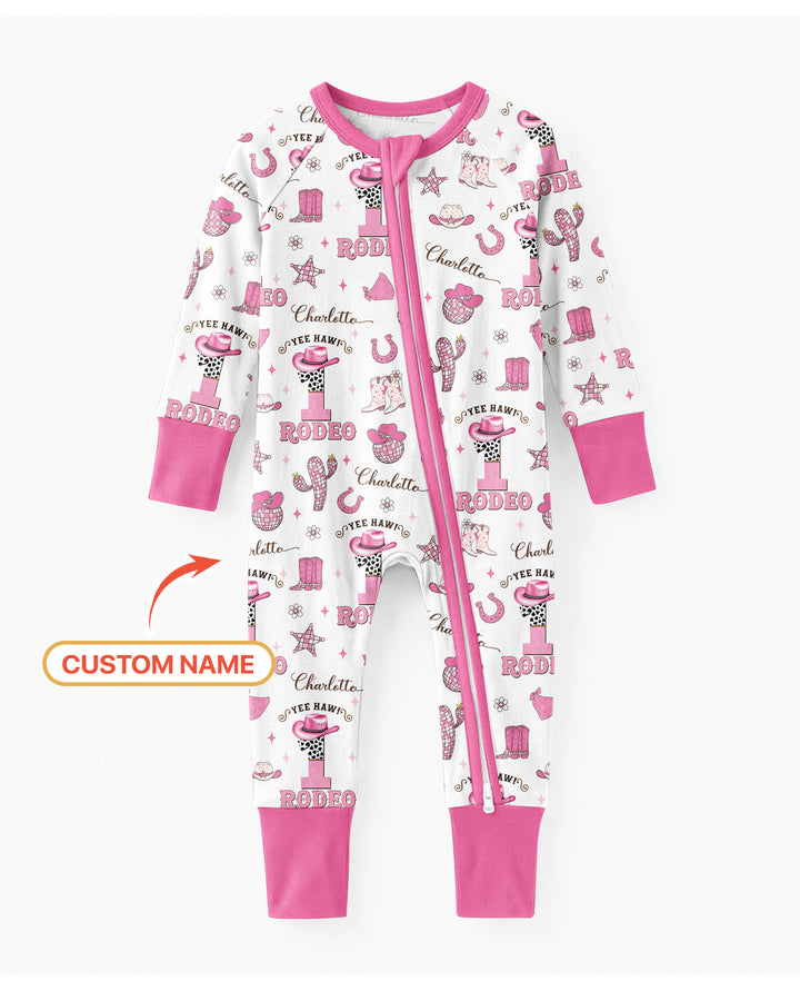 Personalized Birthday Rodeo Bamboo Convertible Zippy