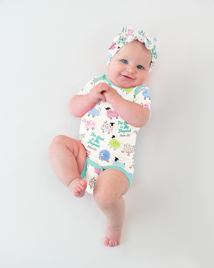 The Lord Is My Shepherd Psalm 23 Bamboo Bodysuit