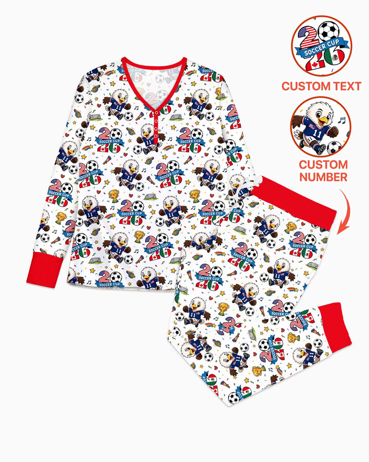 We Are The Champions Soccer Cup 2026 Bamboo Women Pajama Set