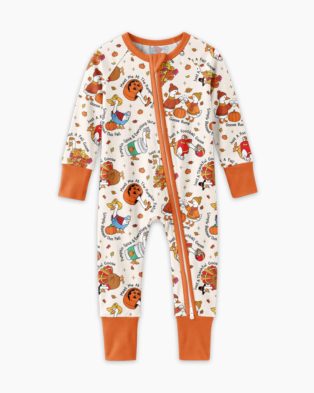 Just A Fall Goose Family Matching Bamboo Convertible Zippy