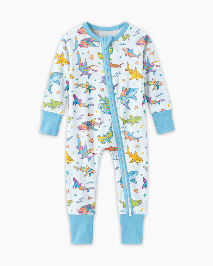 Tropical Sharks Bamboo Convertible Zippy