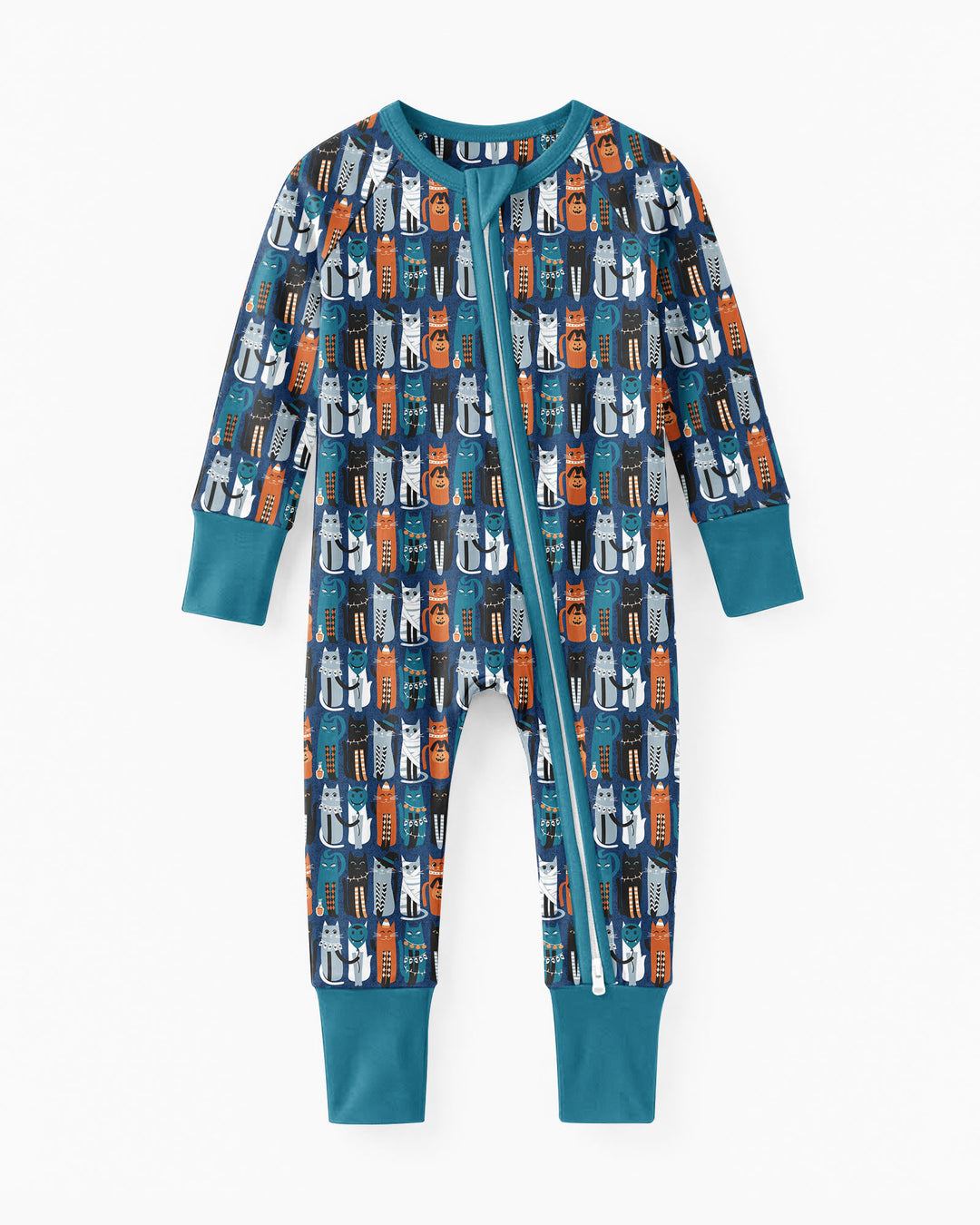 Retro Halloween Cat Bamboo Convertible Zippy