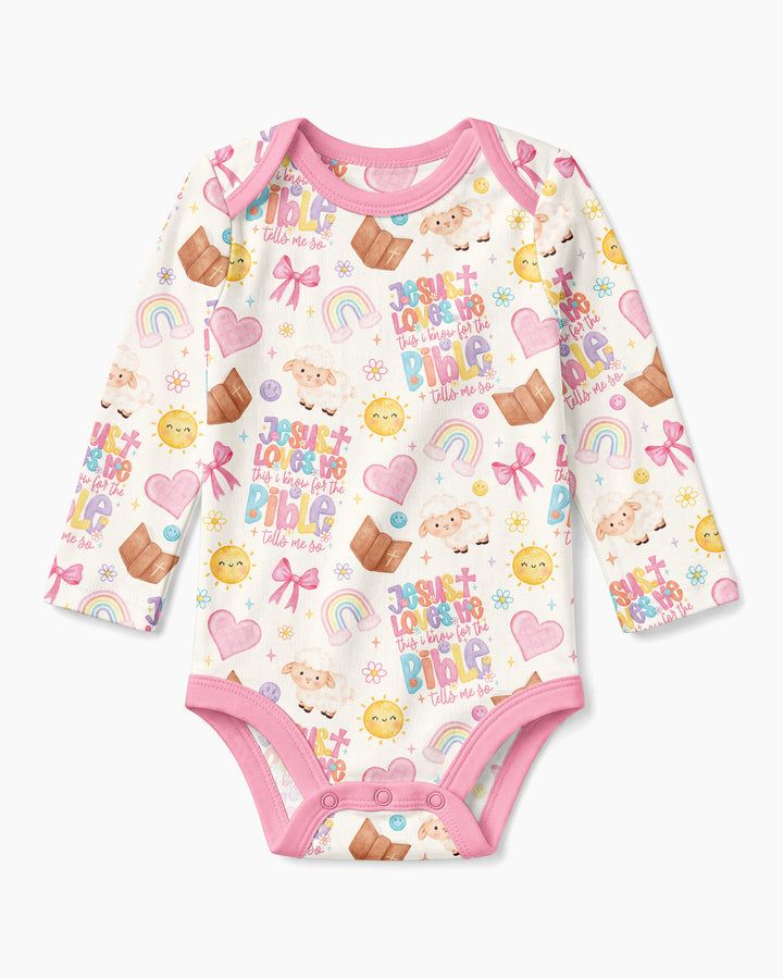 Jesus Loves Me This I Know Bamboo Bodysuit