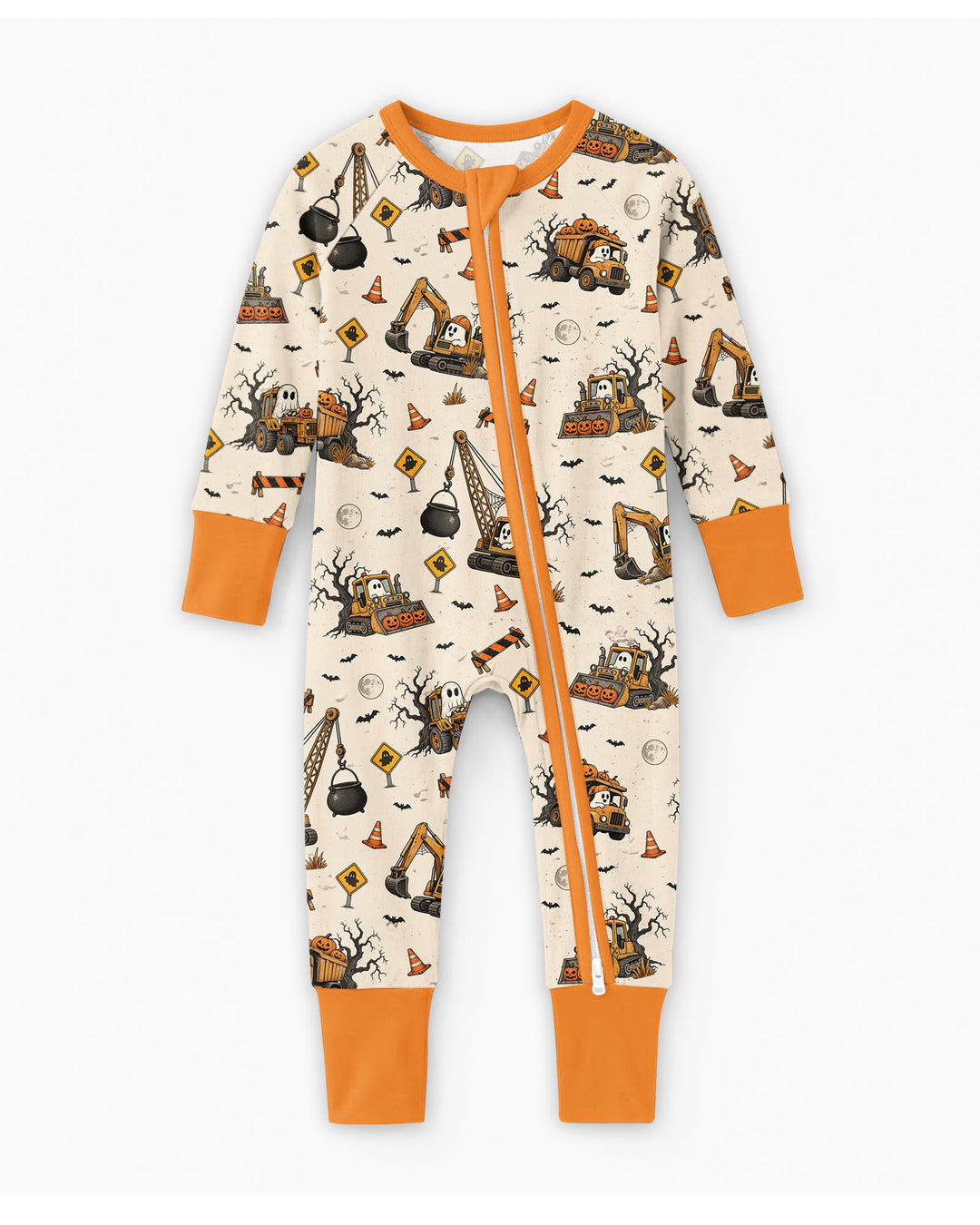 Halloween Construction Crew Ghost Bamboo Convertible Zippy