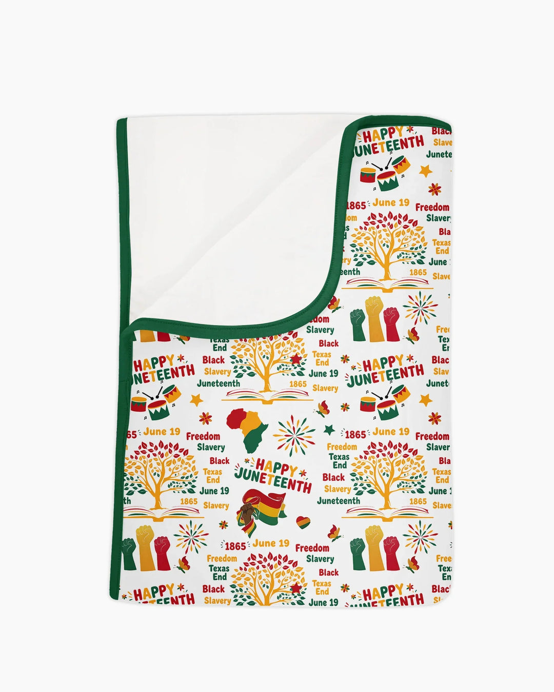 Happy Juneteenth Bamboo Blanket