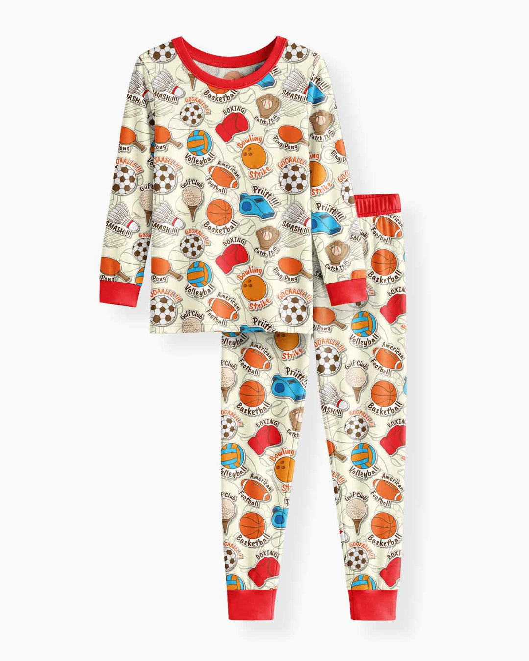 Template Bamboo Two Piece Long Sleeve Pyjamas Set