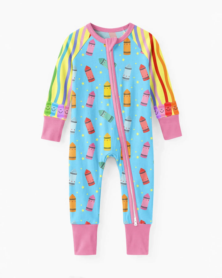 Happy Crayon Friends Bamboo Convertible Zippy