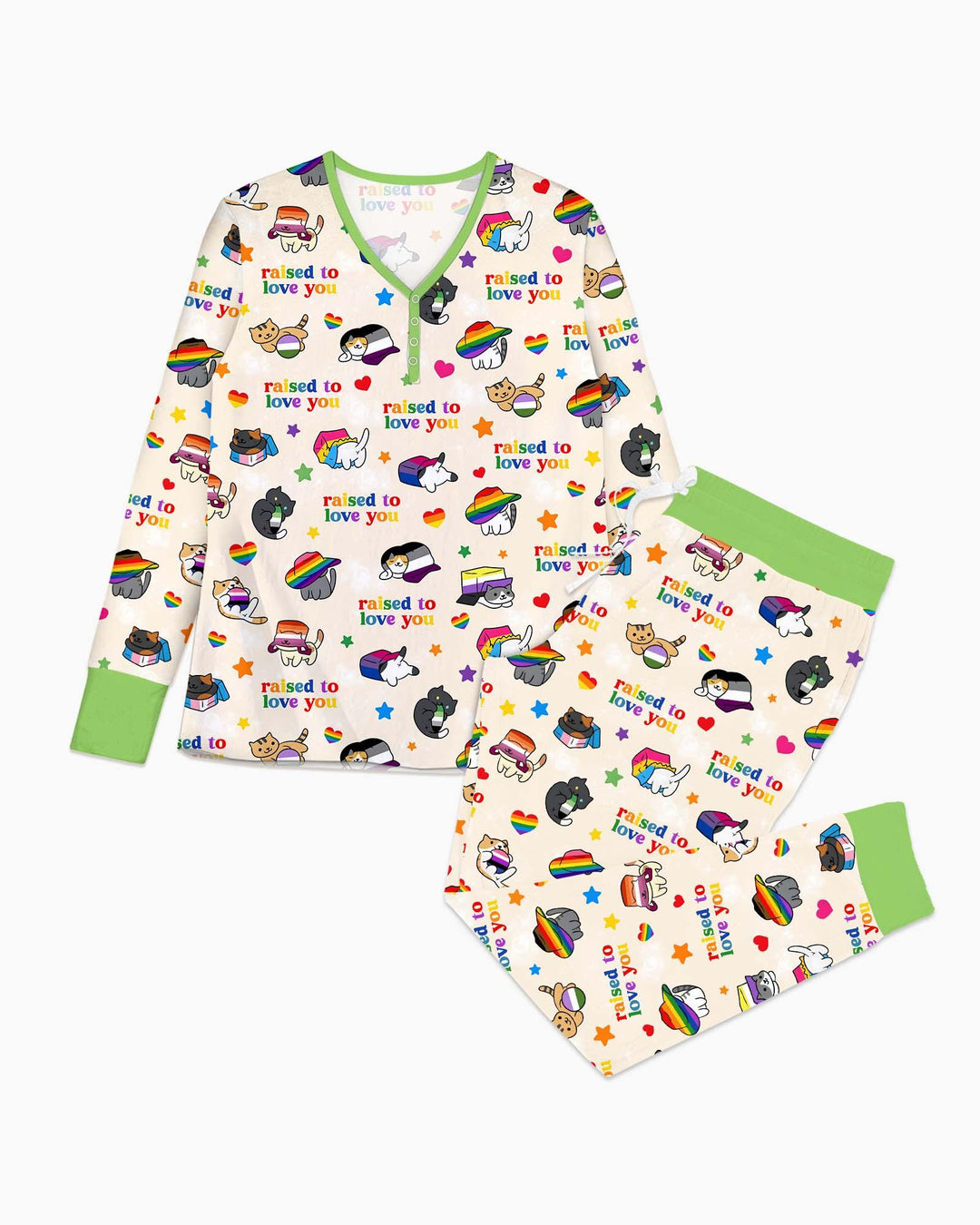 Rainbow Paws Family Matching Bamboo Women Pajama Set