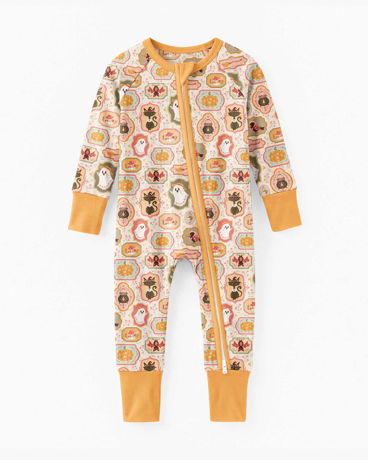 Cute Vintage Magical Cottage Style Halloween Bamboo Convertible Zippy
