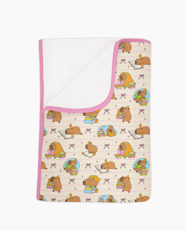 Sweet Study Capy Bamboo Blanket
