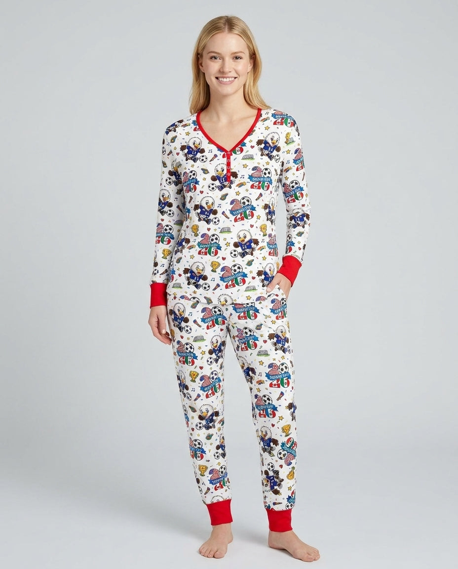 We Are The Champions Soccer Cup 2026 Bamboo Women Pajama Set