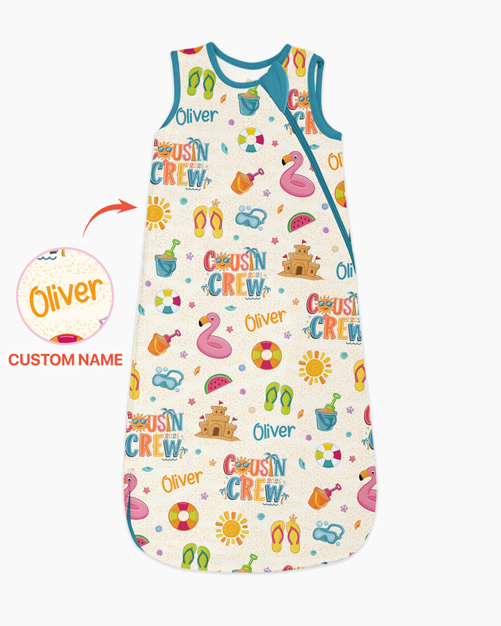 Custom Name Summer 2026 Cousin Crew Bamboo Sleep Bag