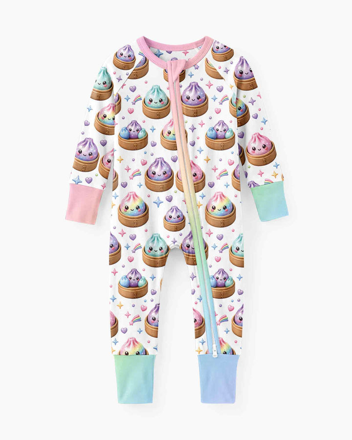 Cute Glitter Dumpling Bamboo Convertible Zippy