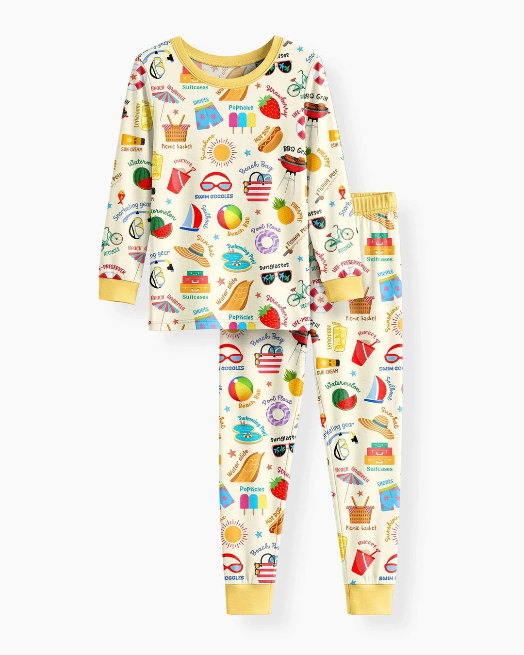 Love Summer Bamboo Two Piece Long Sleeve Pajama Set