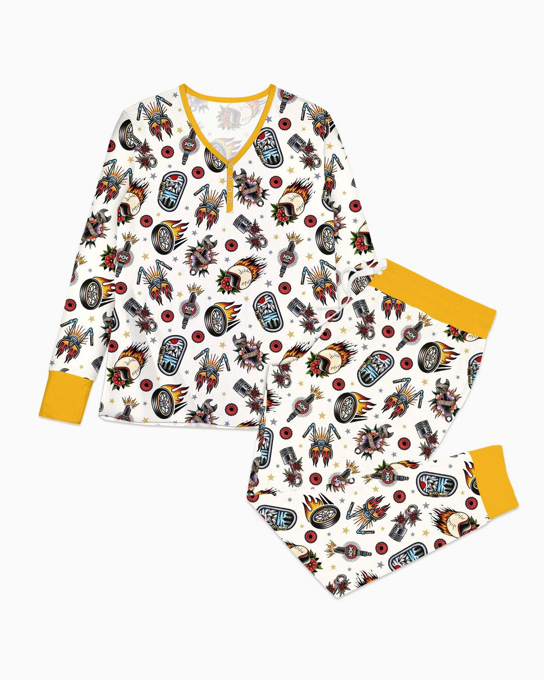 Born to Ride Together Family Matching Bamboo Women Pajama Set