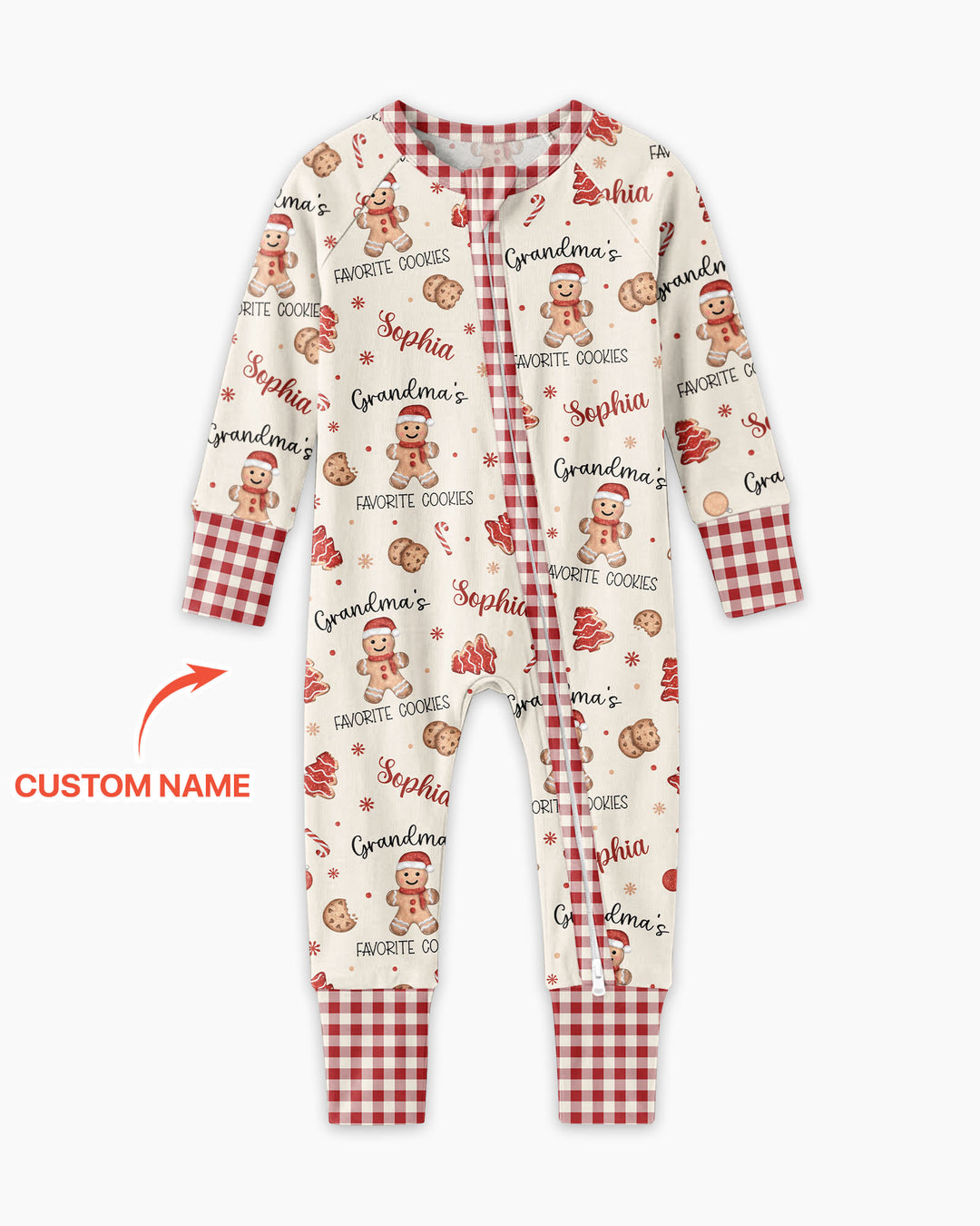 Custom Name Grandma’s Favorite Cookies Bamboo Convertible Zippy