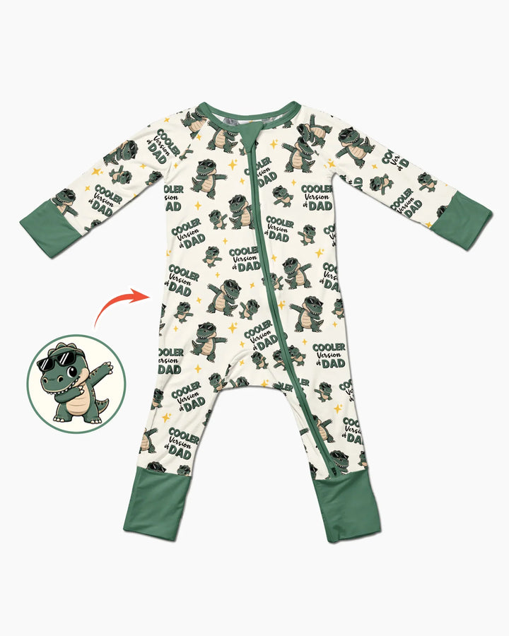 Cool Dino Daddy & Me Matching Bamboo Convertible Zippy