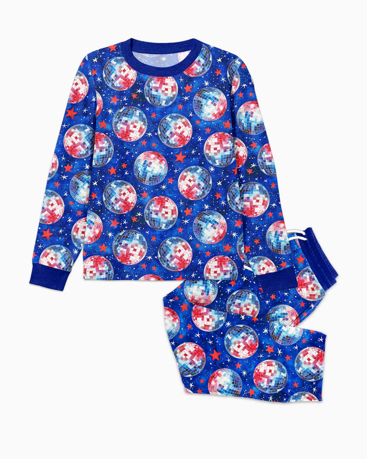 USA Disco Balls Bamboo Men's Pajama Set
