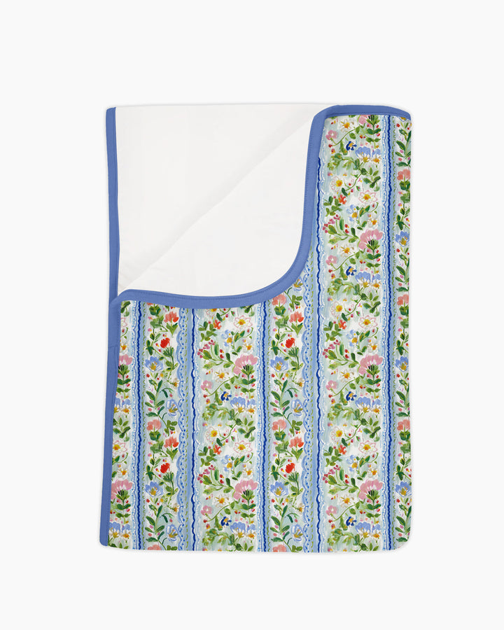 Paste Floral Girl Bamboo Blanket