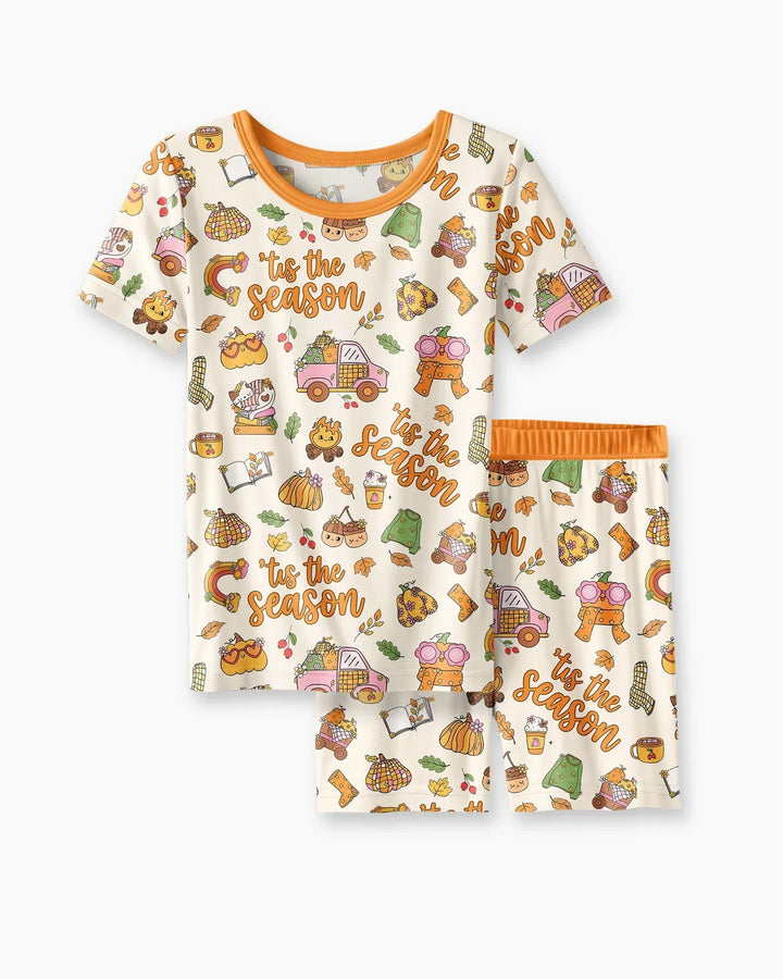'Tis The Season Bamboo Two Piece Short Sleeve Shorts Pajama Set