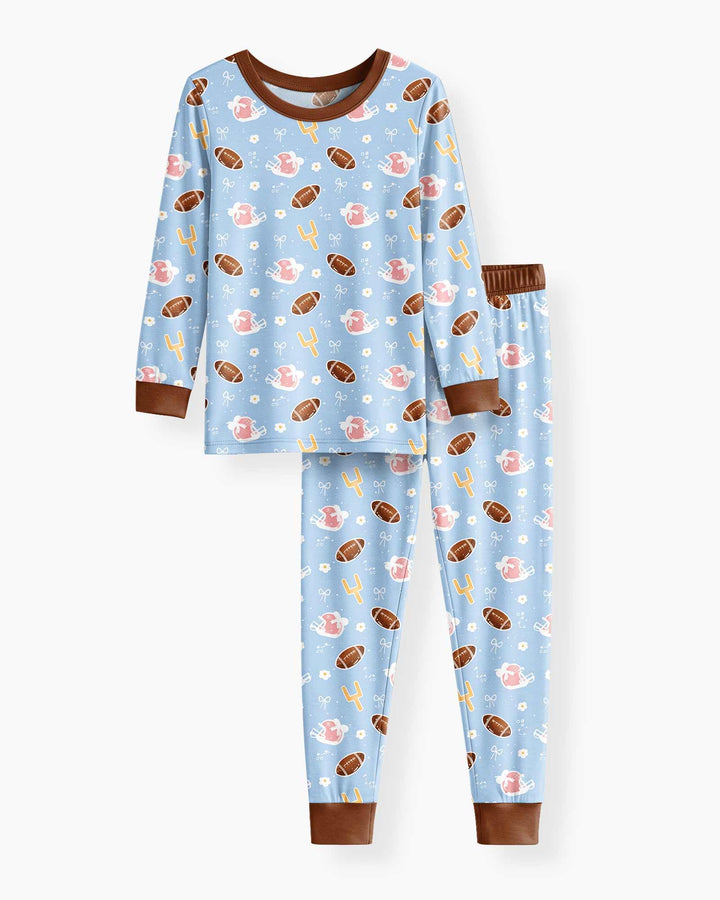 Template Bamboo Two Piece Long Sleeve Pyjamas Set