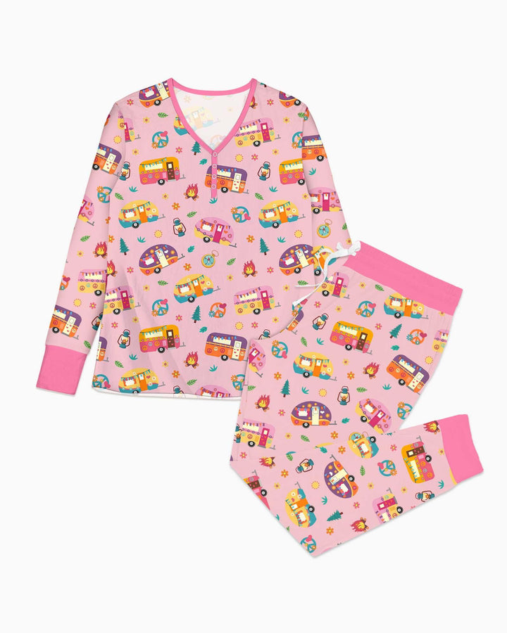 Happy Little Camper Women Pajama Set