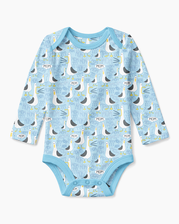 Funny Seagull MOM Bamboo Bodysuit