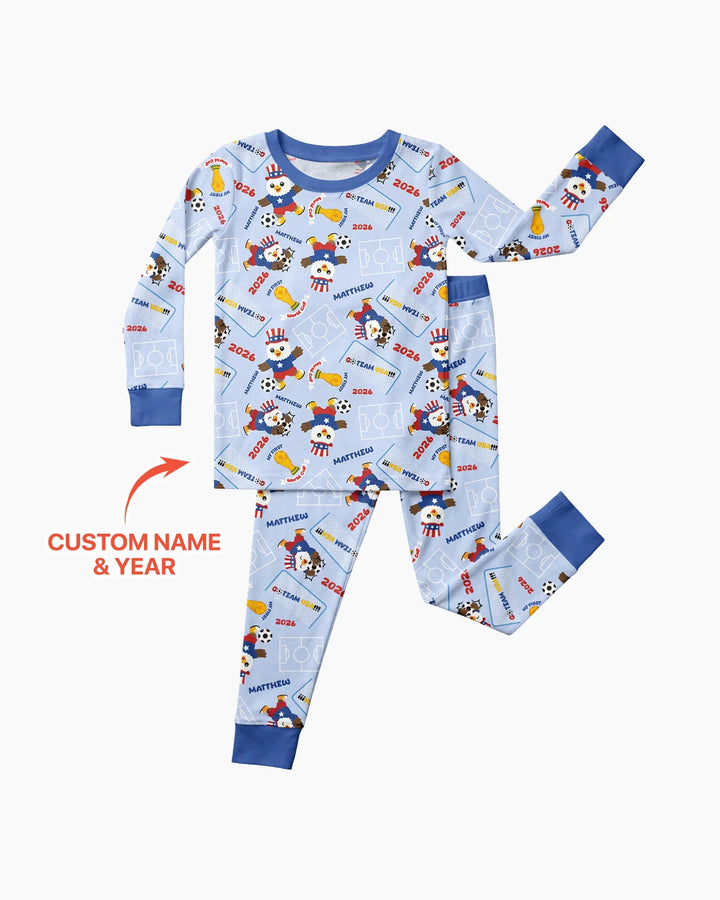 My First World Cup Bamboo Two Piece Long Sleeve Pajama Set
