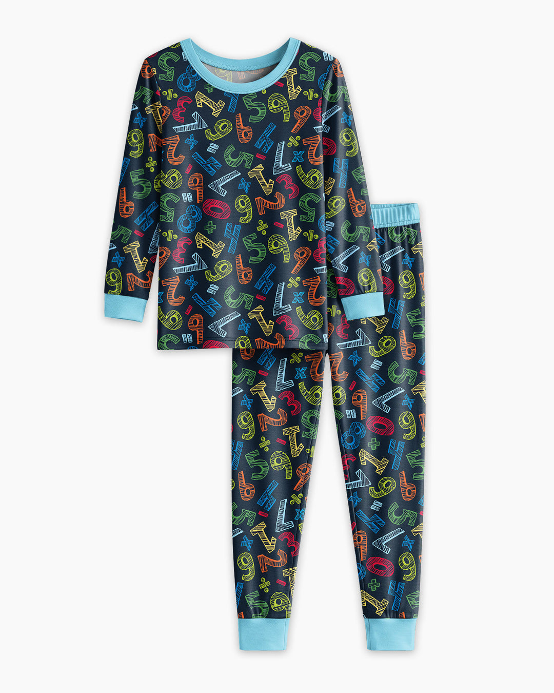 Math Doodles Bamboo Two Piece Long Sleeve Pajama Set