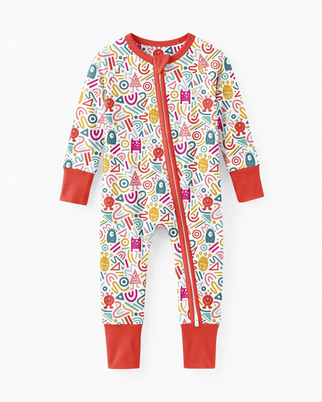 Rainbow Monster Party Bamboo Convertible Zippy