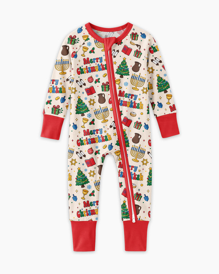 Merry Chrismukkah Bamboo Convertible Zippy