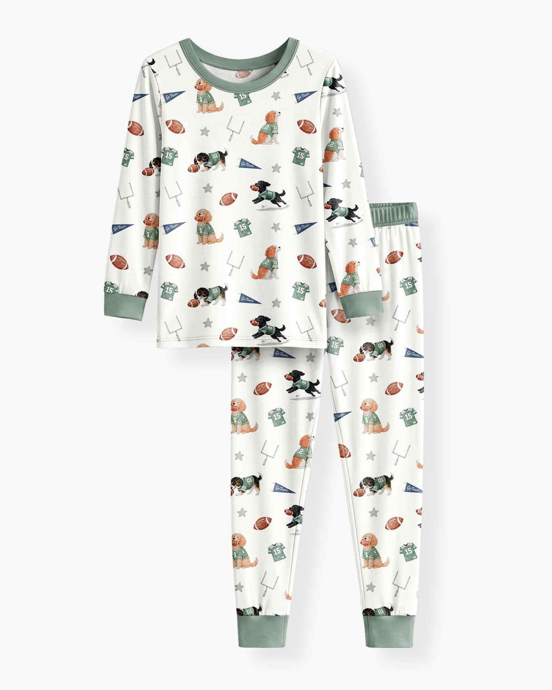 Template Bamboo Two Piece Long Sleeve Pyjamas Set