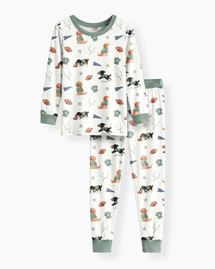 Template Bamboo Two Piece Long Sleeve Pyjamas Set