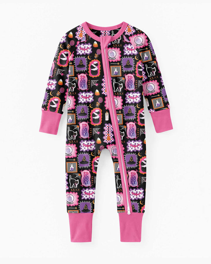 Pink Witchy Halloween Bamboo Convertible Zippy