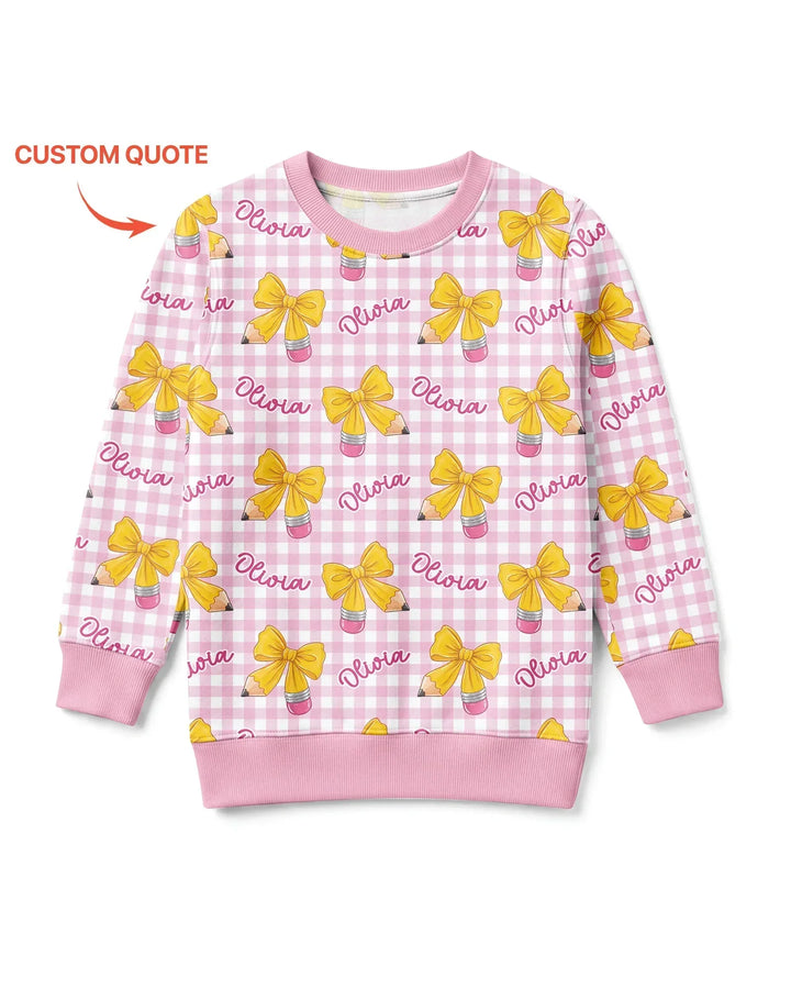 Coquette Back To School Bamboo Crewneck Sweatshirt