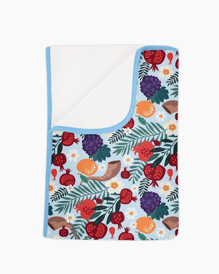 Pomegranate Blessings Night Family Matching Bamboo Blanket