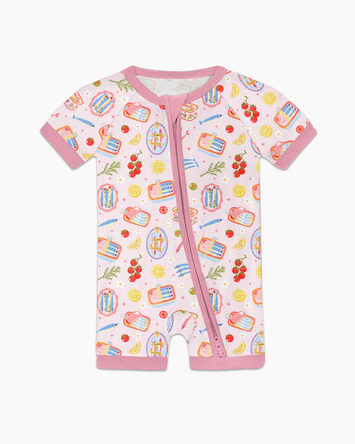 Preppy Sardines Bamboo Shorty Zippy