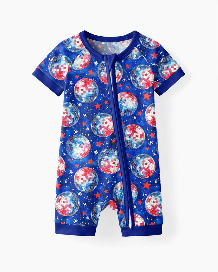 USA Disco Balls Bamboo Shorty Zippy