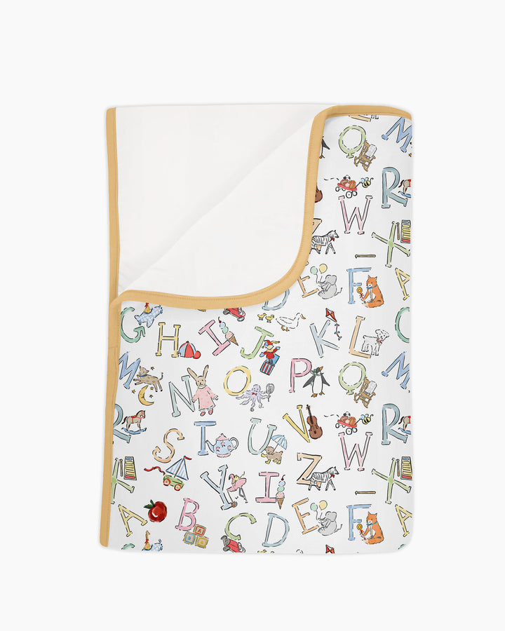 ABC Whimsy Bamboo Blanket