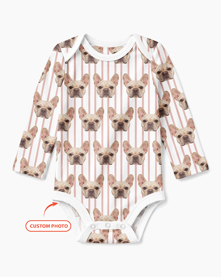 Cute Baby With Pet Bamboo Bodysuit