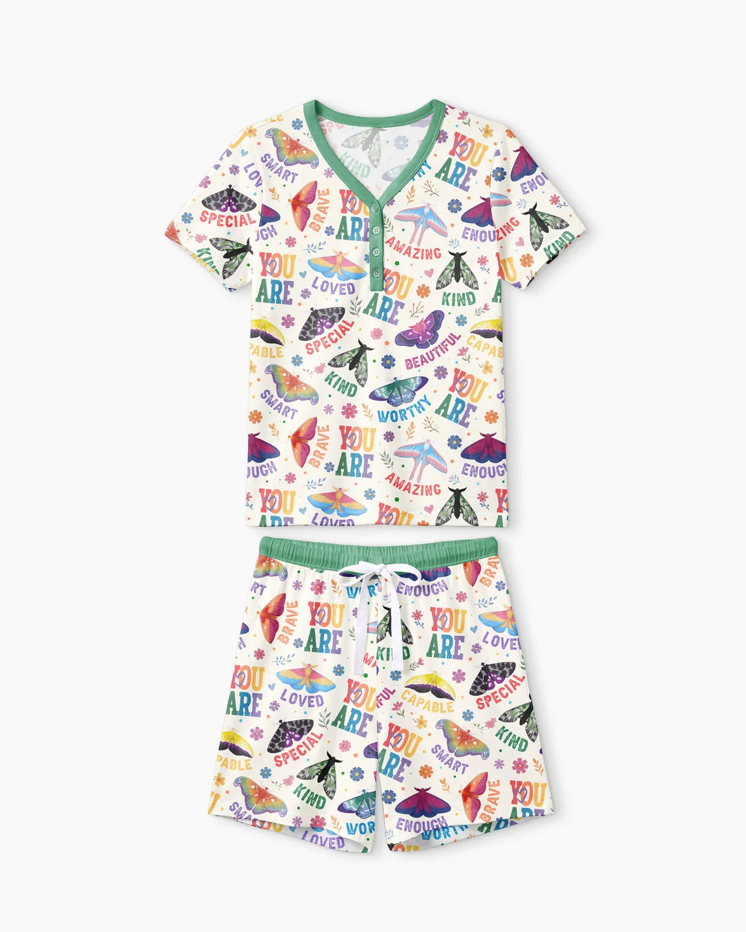 Proud Wings Family Matching Bamboo Women Short Sleeve Short Pajama Set