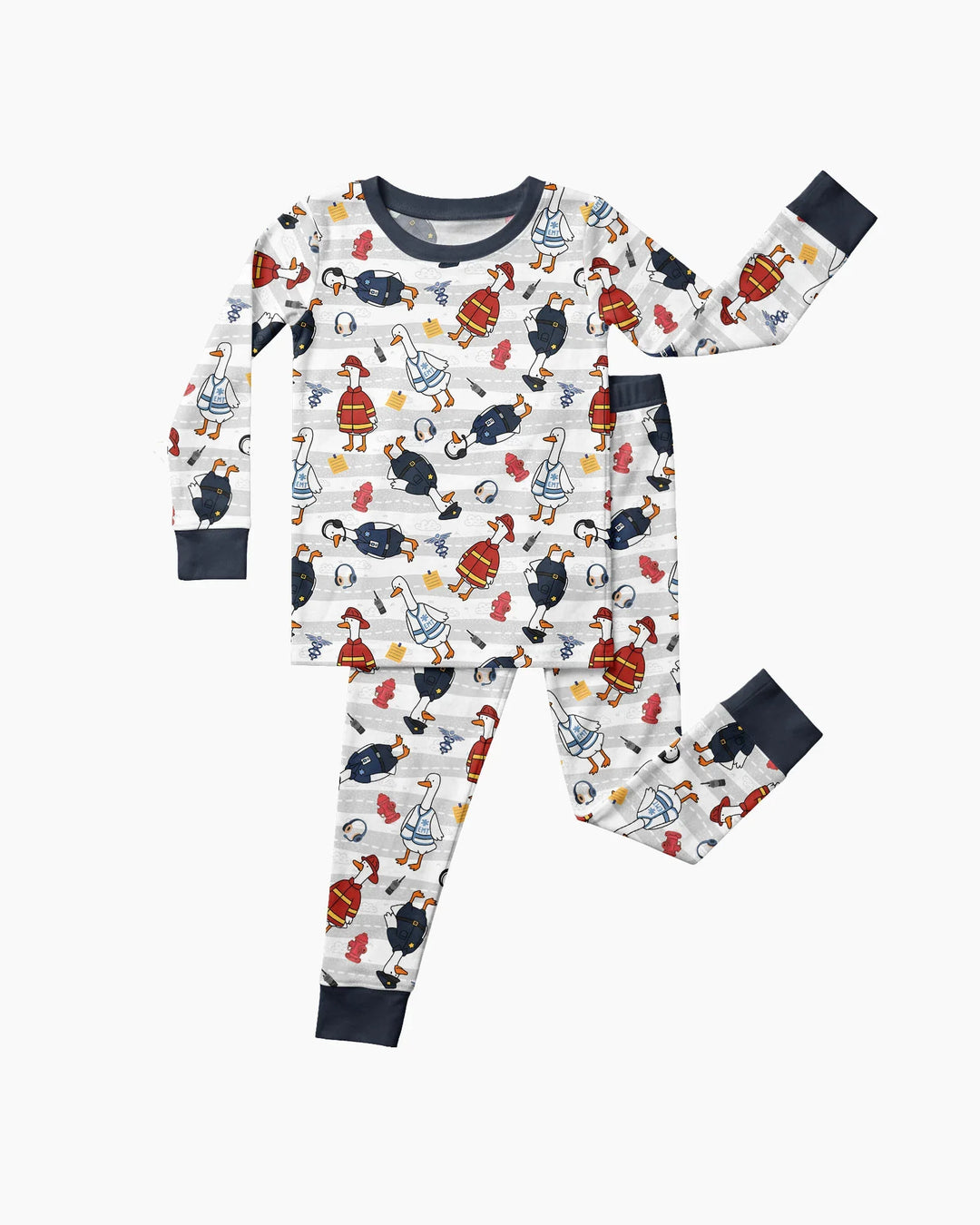 Rescue Goose Squad Bamboo Two Piece Long Sleeve Pajama Set