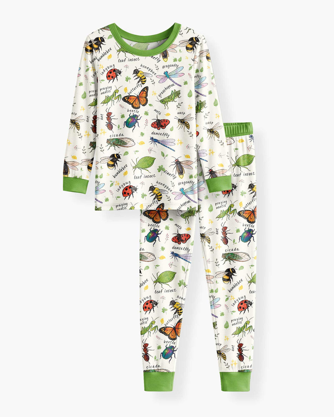 Bug Learning Bamboo Two Piece Long Sleeve Pajama Set