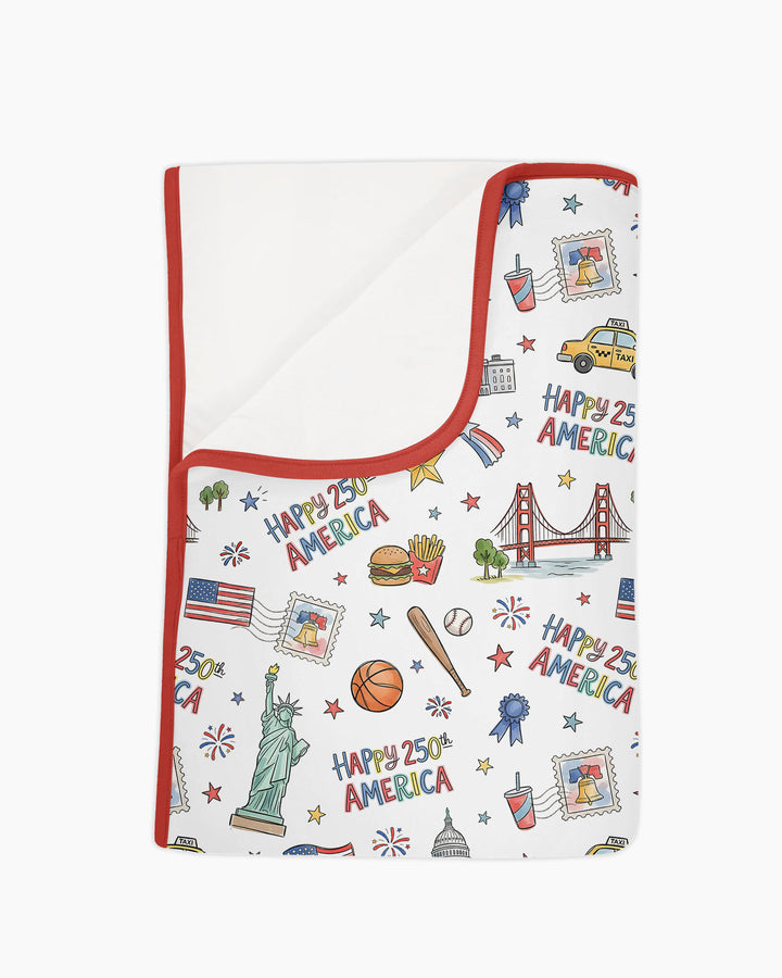 America 250 Celebration Bamboo Blanket