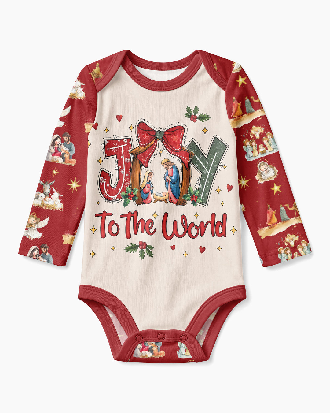 Nativity Joy To The World Bamboo Bodysuit
