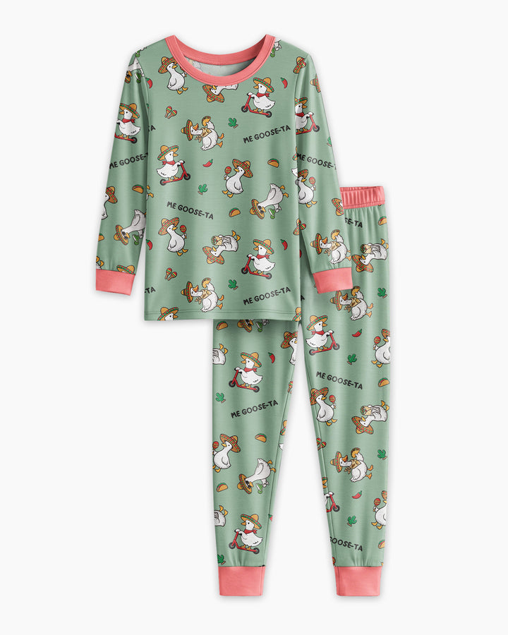 Me-Goose-Ta Bamboo Two Piece Long Sleeve Pajama Set