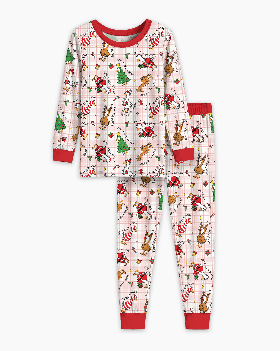 Jolly Goose Christmas Bamboo Two Piece Long Sleeve Pajama Set