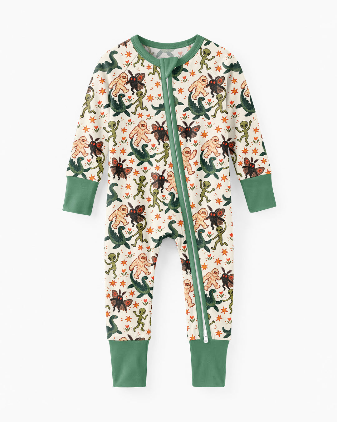 Dancing Cryptids Bamboo Convertible Zippy