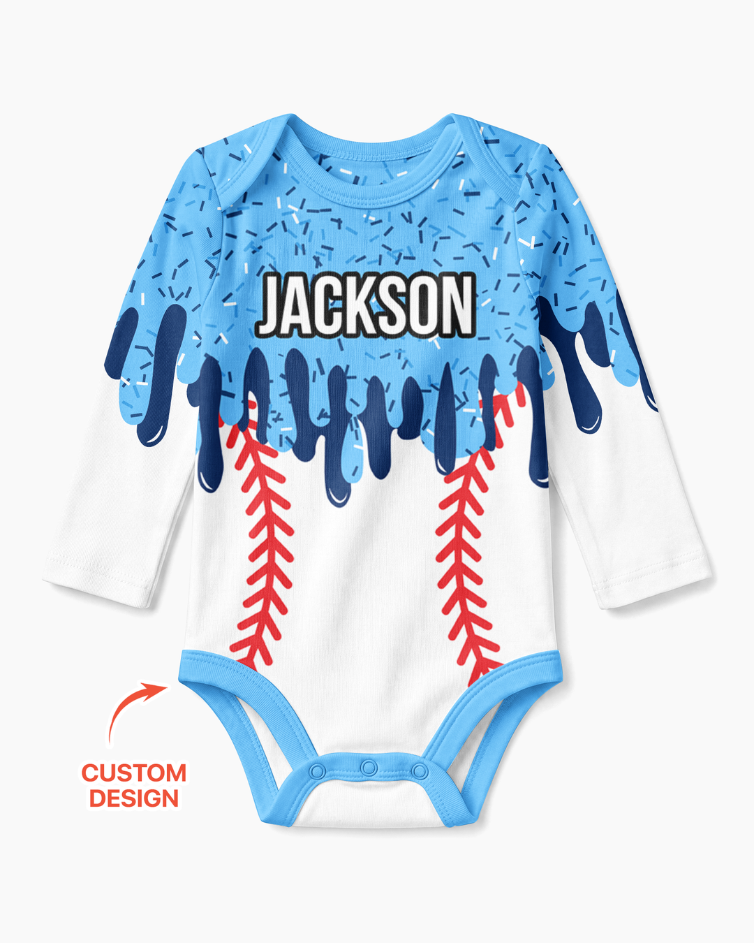 Icecream Drip Scale Bamboo Bodysuit